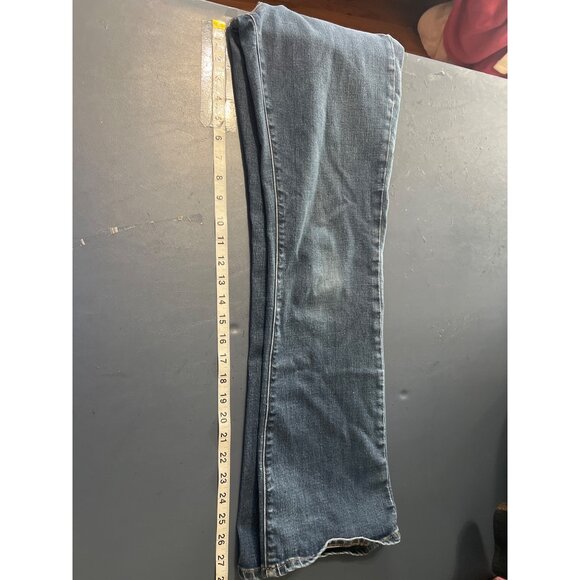 Lands End Womens Mid Rise Bootcut Jeans Size 6 Blue Denim Cowgirl Western Rodeo - Picture 5 of 15